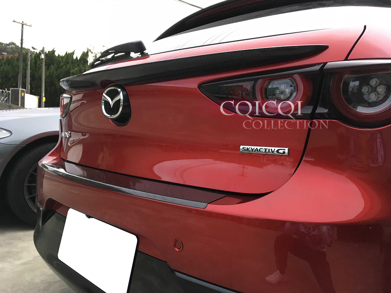 Carbon Fiber 2019 Mazda 3 hatchback rear middle trunk spoiler eBay